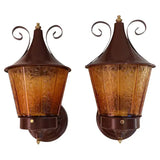 pair of 1950's outdoor sconces
