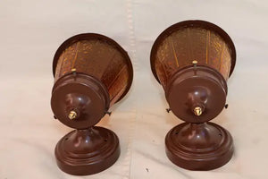 pair of 1950's outdoor sconces