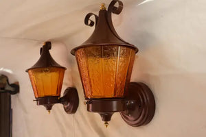 pair of 1950's outdoor sconces
