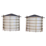 Sexy pair of Mid Century outdoor sconces
