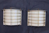 Sexy pair of Mid Century outdoor sconces