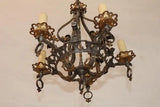 Beautiful 1920's cas iron chandelier