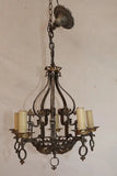 Beautiful 1920's cas iron chandelier