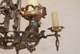 Beautiful 1920's cas iron chandelier