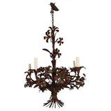 Elegant 1950's Italian iron chandelier