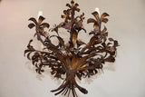 Elegant 1950's Italian iron chandelier