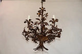 Elegant 1950's Italian iron chandelier