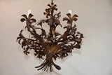 Elegant 1950's Italian iron chandelier