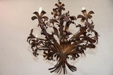 Elegant 1950's Italian iron chandelier