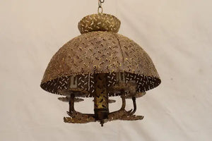 Elegant small brutalist light design by Tom Green for Feldman