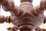 Elegant 1920's French wood chandelier