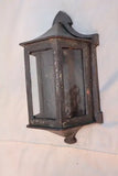 Pair of 1920's cast iron outdoor sconces