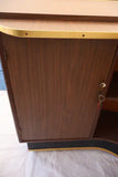 Rare 1960's free standing bar with the original bar stools