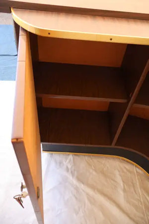 Rare 1960's free standing bar with the original bar stools