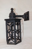 Large 1920's cast iron outdoor sconce