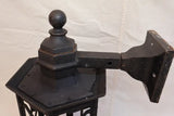 Large 1920's cast iron outdoor sconce
