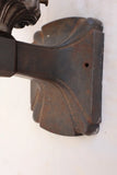 Pair of 1920' cast iron outdoor sconces