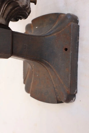 Pair of 1920' cast iron outdoor sconces