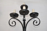 Rare large pair of 1920's French wrought iron sconces