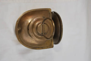 Cute little pair of 1930's brass outdoor sconces