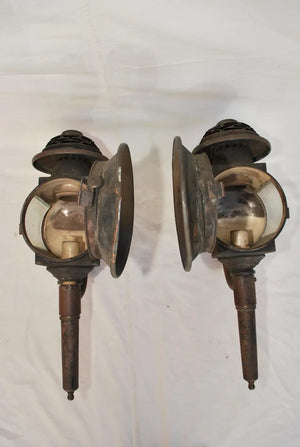 Very rare late 18 th century coach lights ( sconces )