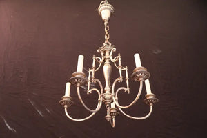 Elegant 1920's silver plated chandelier