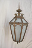 Rare large 1920's bronze outdoor sconce