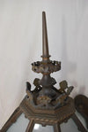 Rare large 1920's bronze outdoor sconce