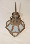 Rare large 1920's bronze outdoor sconce