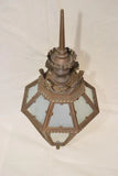 Rare large 1920's bronze outdoor sconce