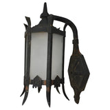 single 1920's bronze outdoor sconce