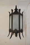 single 1920's bronze outdoor sconce