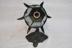 single 1920's bronze outdoor sconce