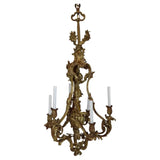 Beautiful and rare turn of the Century French Bronze chandelier