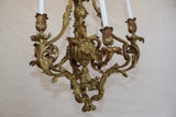 Beautiful and rare turn of the Century French Bronze chandelier