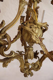 Beautiful and rare turn of the Century French Bronze chandelier