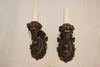 Elegant pair of 1920's plaster sconces