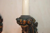 Elegant pair of 1920's plaster sconces