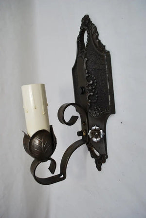 Rare Set of nine 1920's wall sconces ( price is for one pair )