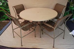 Very rare complete set of patio furniture by Brown and Jordan 1966