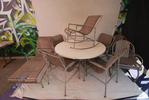 Very rare complete set of patio furniture by Brown and Jordan 1966