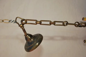 Elegant 1940's Brass chandelier