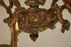 Beautiful and elegant French 1930's Bronze chandelier Louis XVI style