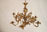 Beautiful and elegant French 1930's Bronze chandelier Louis XVI style