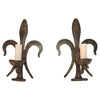 Pair of French 1940's wrought iron sconces