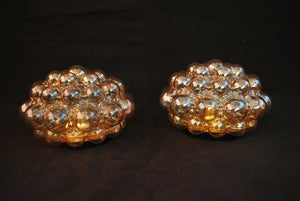 Beautiful and large pair of Sconces/ flushmount light design by Limberg