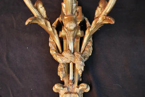 Beautiful large pair French solid bronze sconces