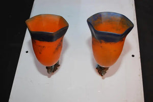 Elegant pair of French Art Deco sconces