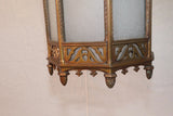 Beautiful and rare large 1920's bronze lantern with Gargoyles