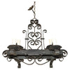 Small French Rectangular Iron Chandelier